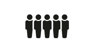 Grafik Icon Gruppenticket 3 - 5 Personen